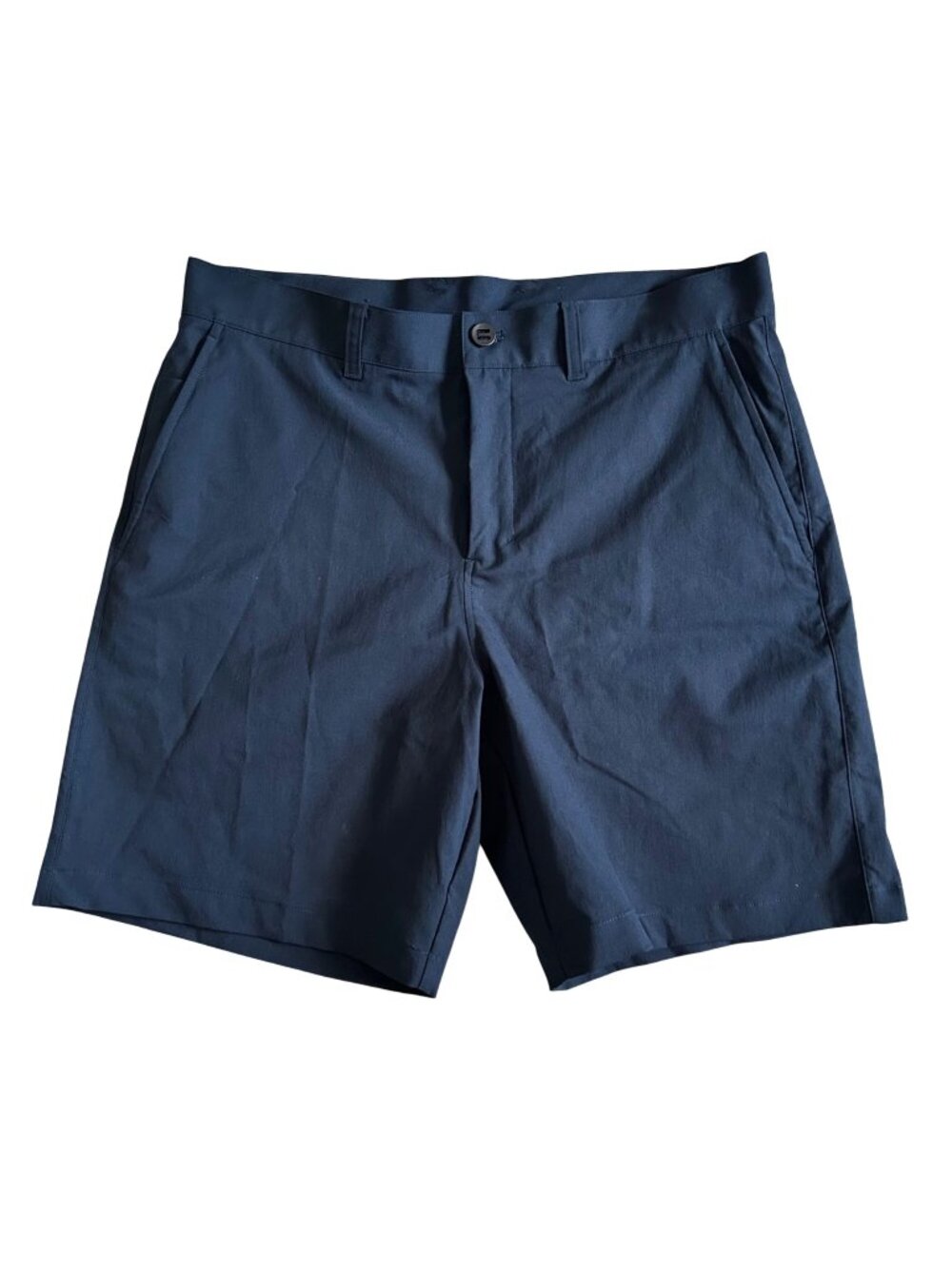 Lululemon Men's Sz 36 Relaxed Fit Twill Navy Shorts Pockets -Lightweight